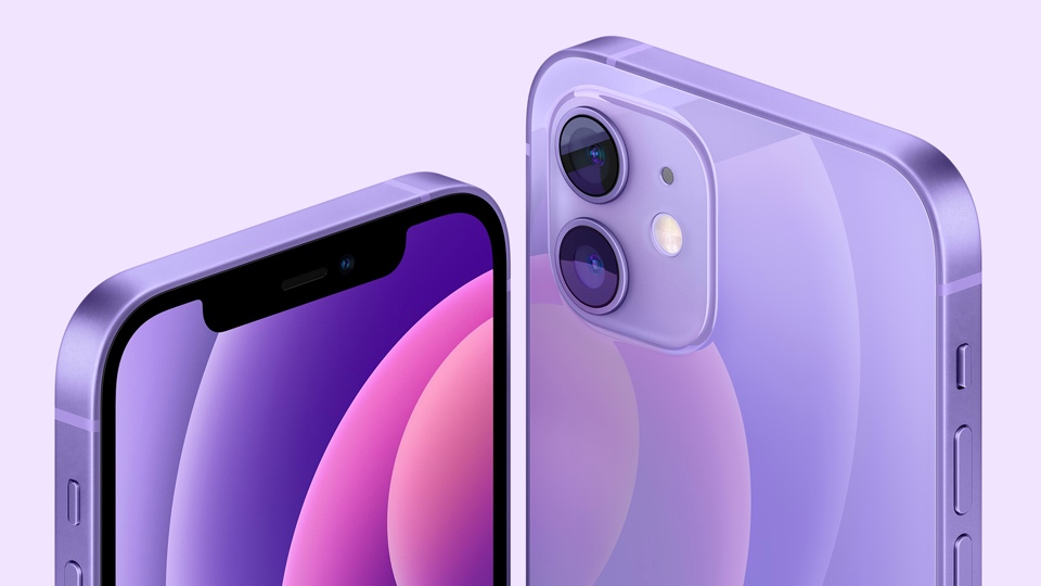 Apple's purple iPhone 12 (Apple newsroom)